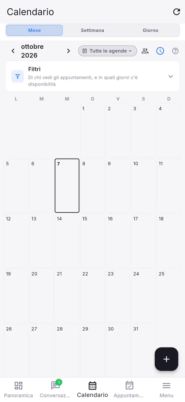 Inkconscious Studio calendar on iPhone